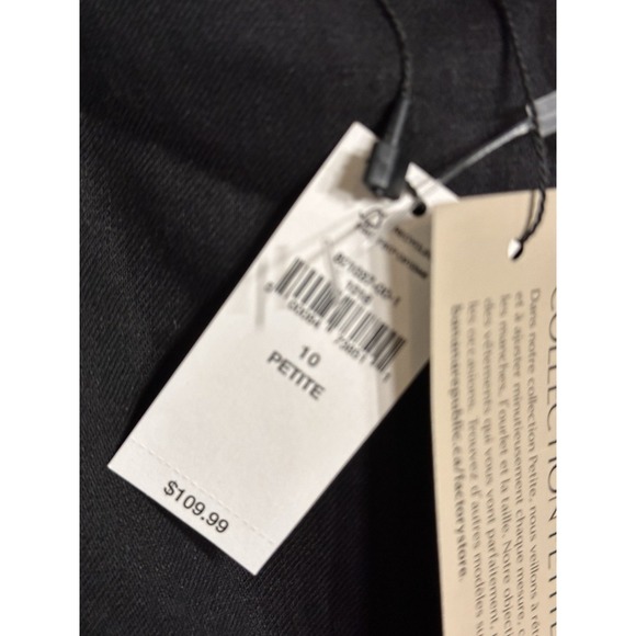 Banana Republic Black Cropped Jumpsuit Travel NWT Sz10 Petite - Picture 3 of 7